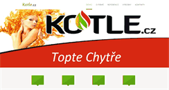 Desktop Screenshot of kotle.cz